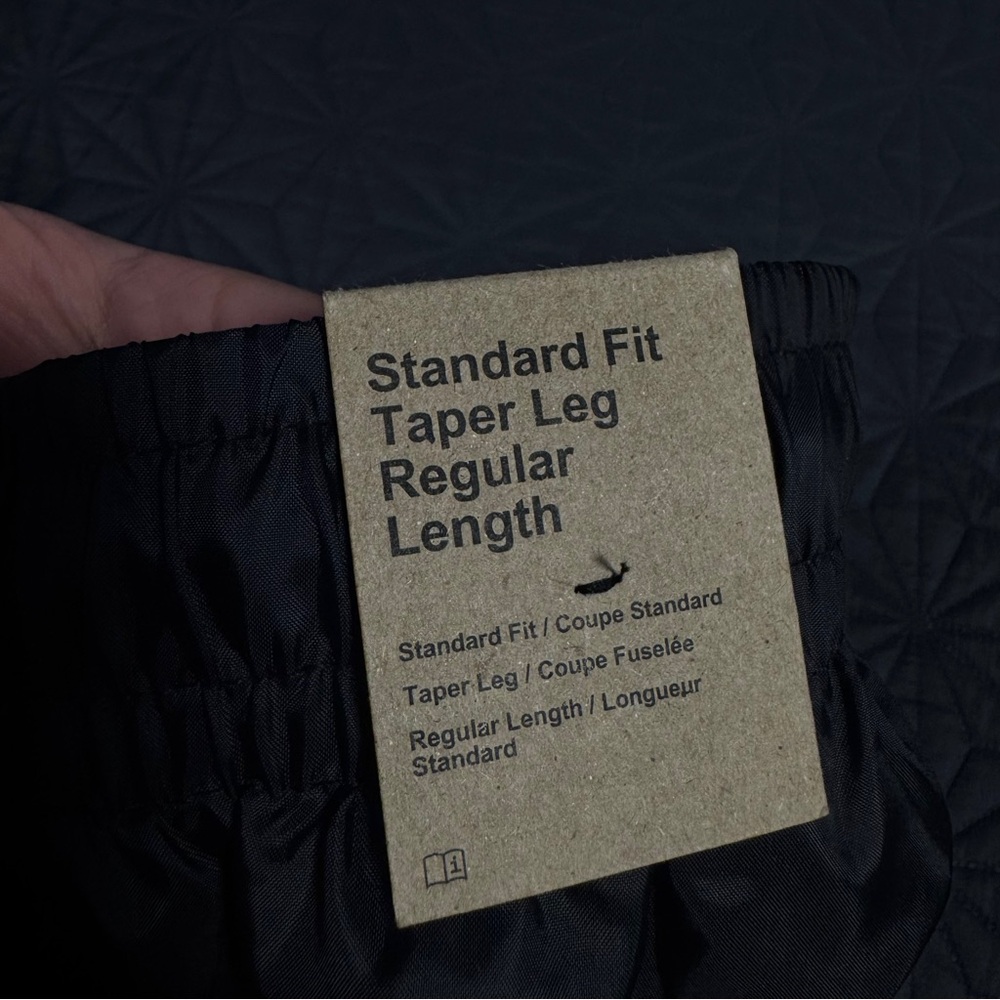 Nike Black Track Pants with White Swoosh Logo - Picture 5 of 6